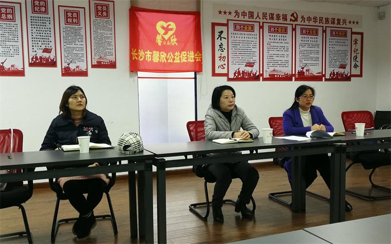 长沙市社会组织综合党委领导莅临馨欣公益指导党建工作